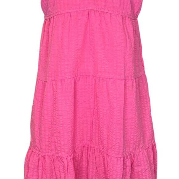 Old Navy Womens Size XS Sleeveless Tiered Maxi Dress Pink Trance Bow Back Summer - Picture 4 of 13